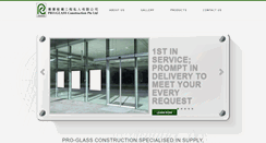 Desktop Screenshot of proglass.com.sg